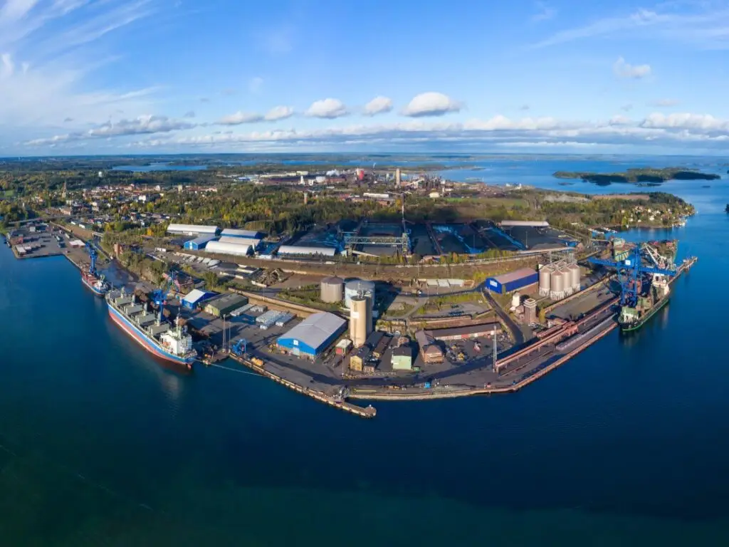 Bild på stålverket i Oxelösund